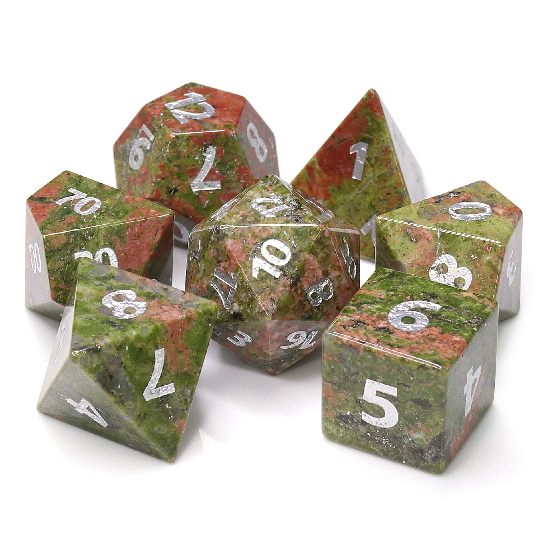 Resin Gemstone Dice Game Wholesale Polyhedral Dnd Rpg Dice Set For Board Games