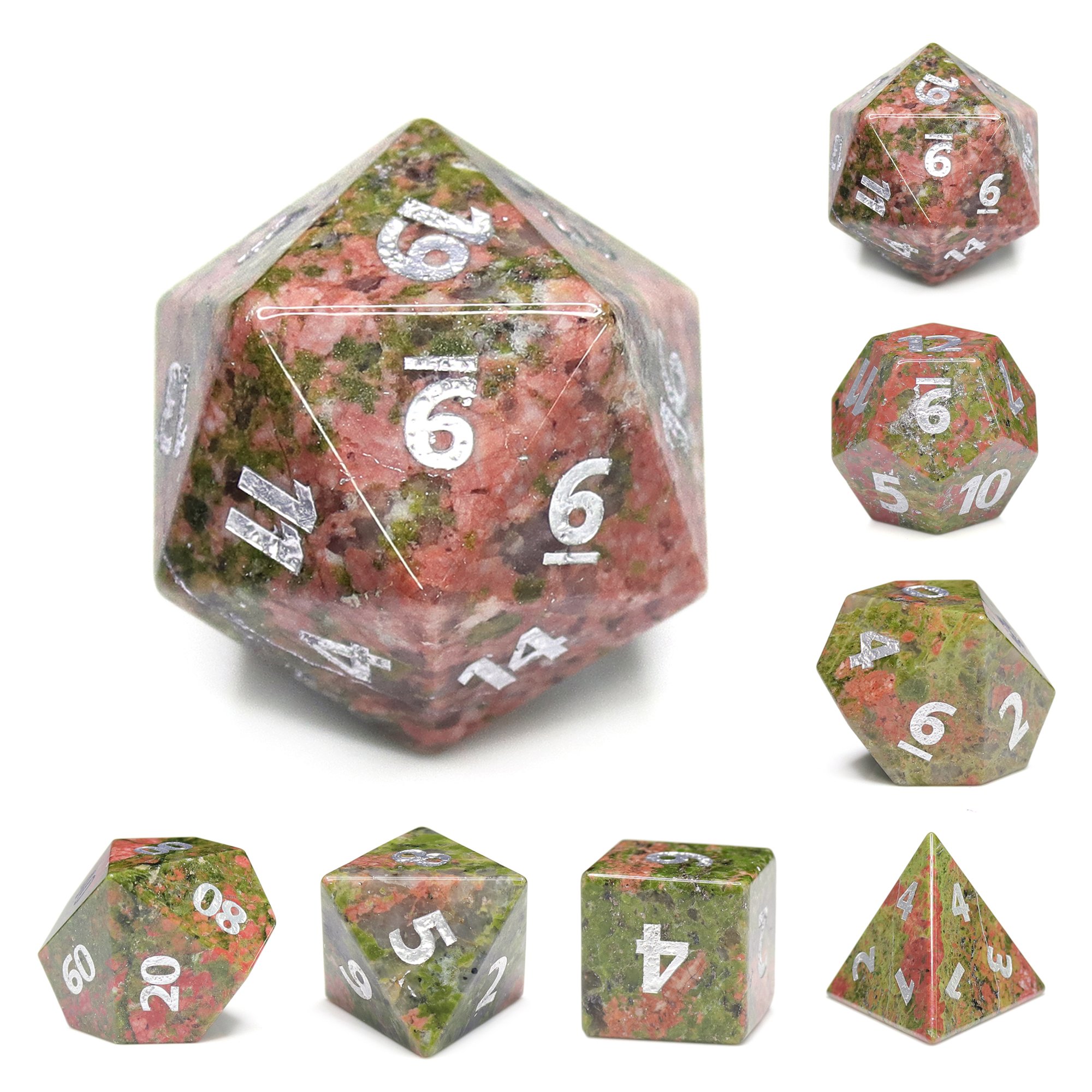 Resin Gemstone Dice Game Wholesale Polyhedral Dnd Rpg Dice Set For Board Games