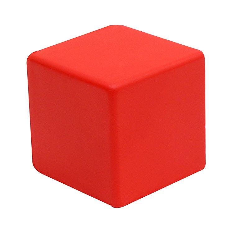 high quality custom logo pu foam anti stress cube dice for promotion gift