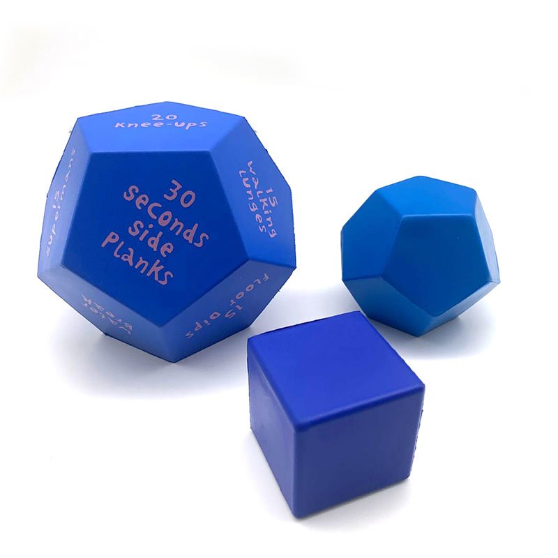 high quality custom logo pu foam anti stress cube dice for promotion gift