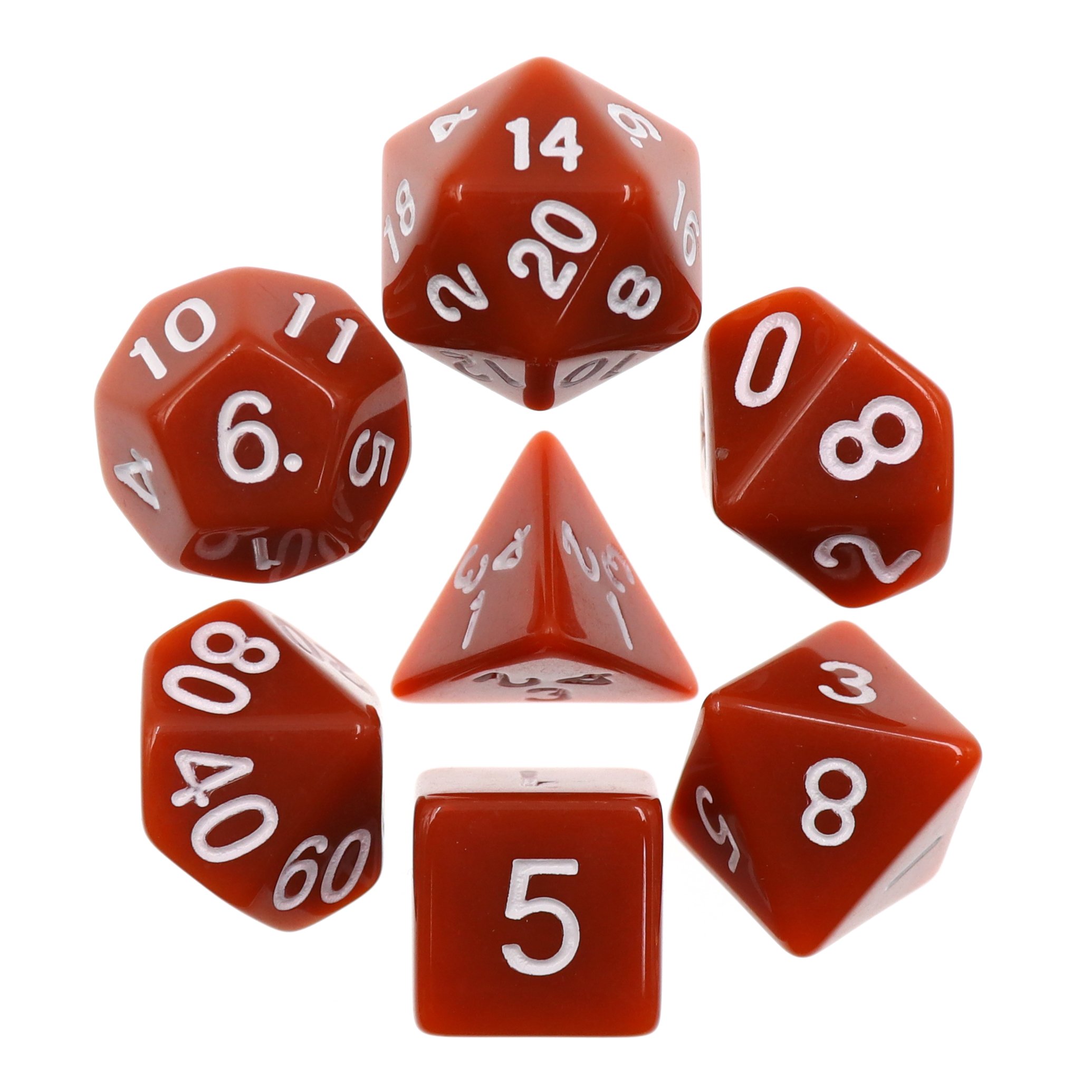 HD Dice High Quality DND Dice Handmade Acrylic Polyhedral Dice Set for MTG Table Games