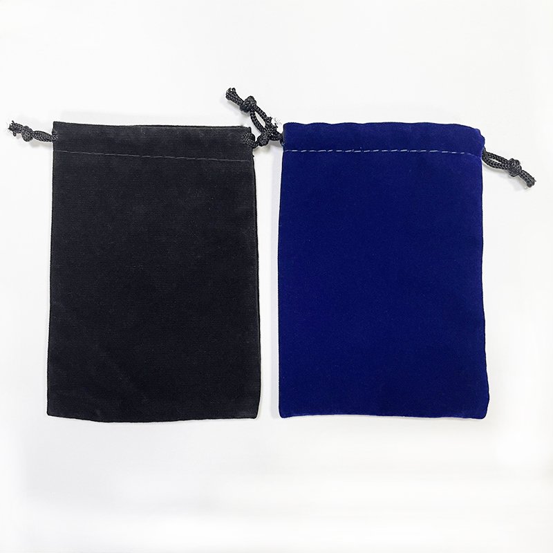 Custom Logo Dnd Small Dice Velvet Dust Packaging Pouch Drawstring Bag