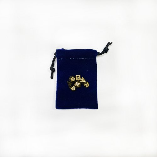 Custom Logo Dnd Small Dice Velvet Dust Packaging Pouch Drawstring Bag