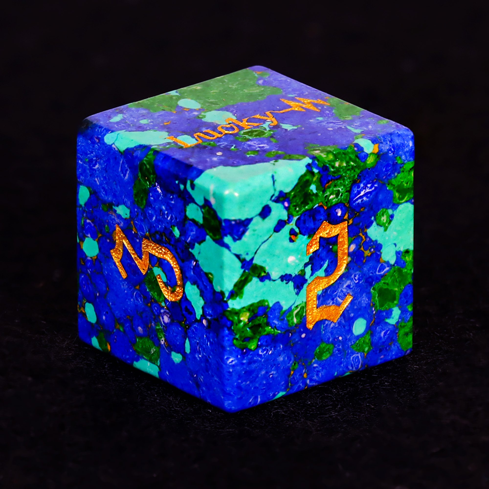 Factory wholesale customized high quality white turquoise dice set for dungeons and dragons RPG
