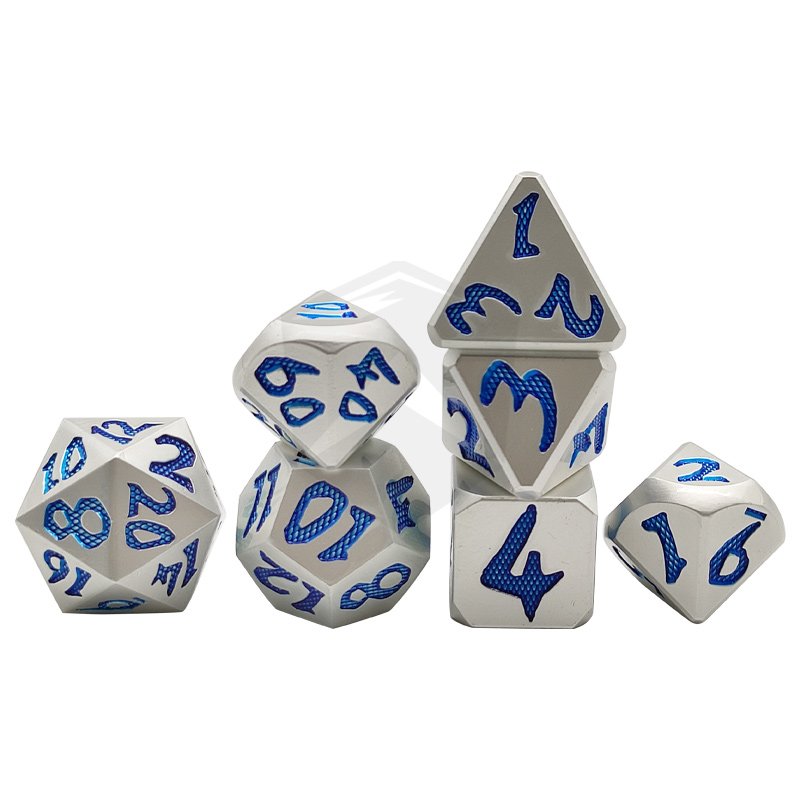 Custom Dicing 20mm D20 Bulk Game Wholesale Metal Gemstone Polyhedral RPG Dnd Dice Set