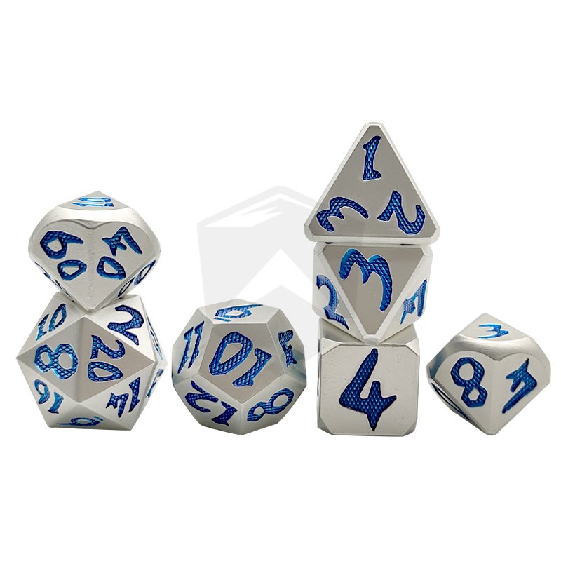 Custom Dicing 20mm D20 Bulk Game Wholesale Metal Gemstone Polyhedral RPG Dnd Dice Set