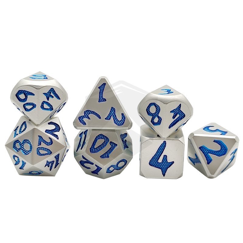 Custom Dicing 20mm D20 Bulk Game Wholesale Metal Gemstone Polyhedral RPG Dnd Dice Set