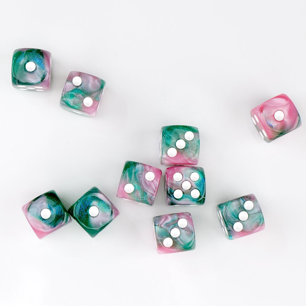 D6 16mm double color marbling Dice Set Board Games Bulk Wholesale Dice game dice bulk