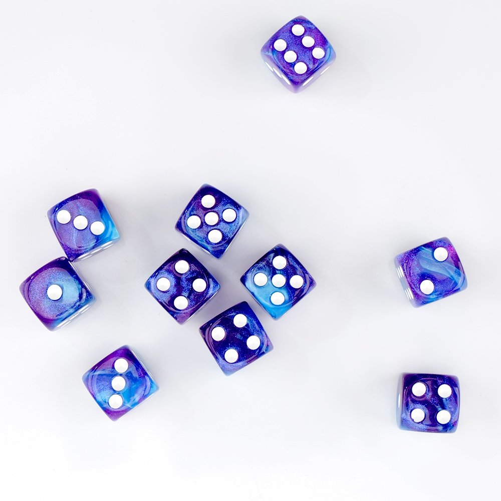 D6 16mm double color marbling Dice Set Board Games Bulk Wholesale Dice game dice bulk