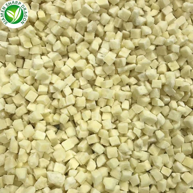 Wholesale IQF Vegetables Frozen Potato French fries Dice Slice Sliced Chunk Diced Block Cubes Cuts Strip Bulk Freeze Freezing
