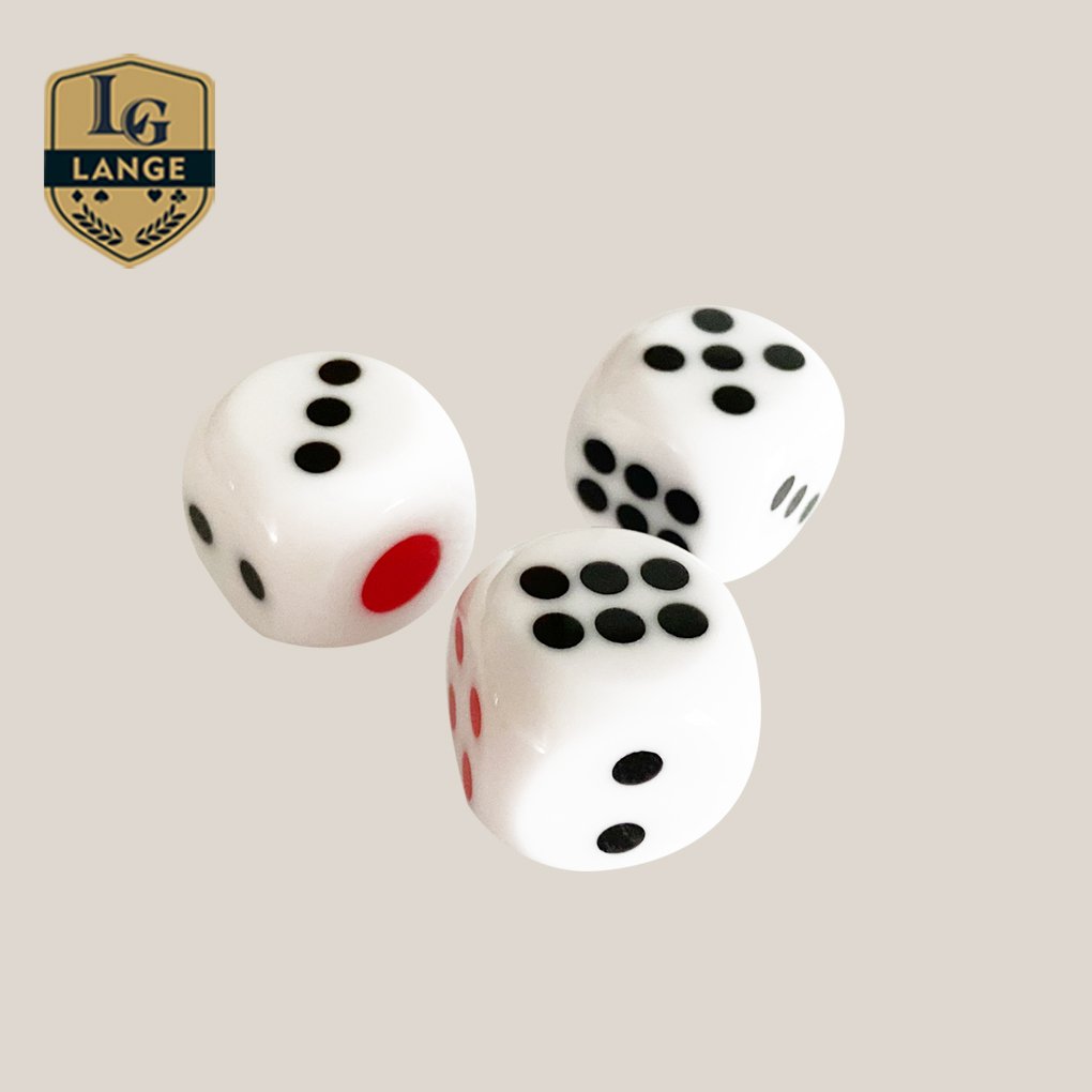 19mm Casino Dice Professional Automatic Dice Shaker Same Weight White Dice