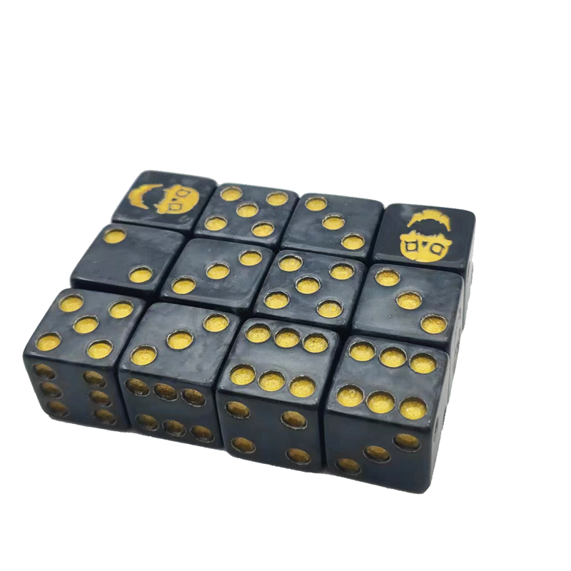 Dice Custom Logo Games Games Plastic Poker 16mm D6 Acrylic Resin Dice Custom Casino Adult Dice Games