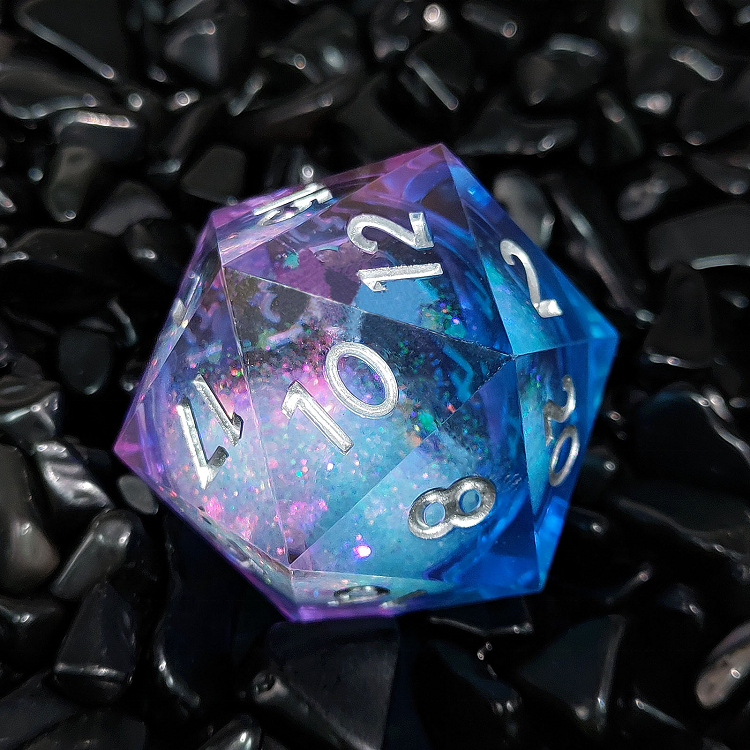 Desirable Pretty Latest Design 35mm Quicksand D20 Resin Dice for DND RPG Games