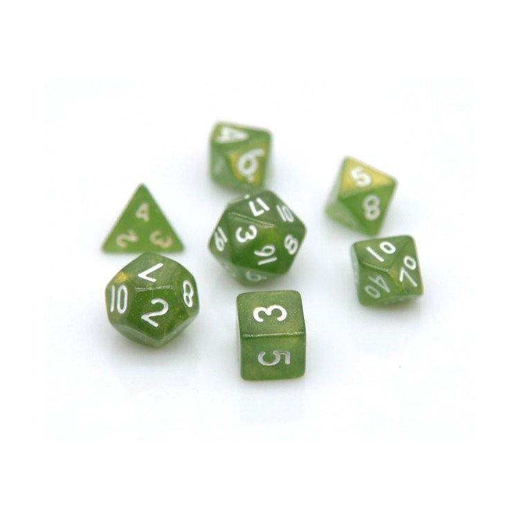 HS Dice Mini Polyhedral RPG Dice Set 10MM, Small RPG Role Playing Game Dice Set D4-D20 DND Board game