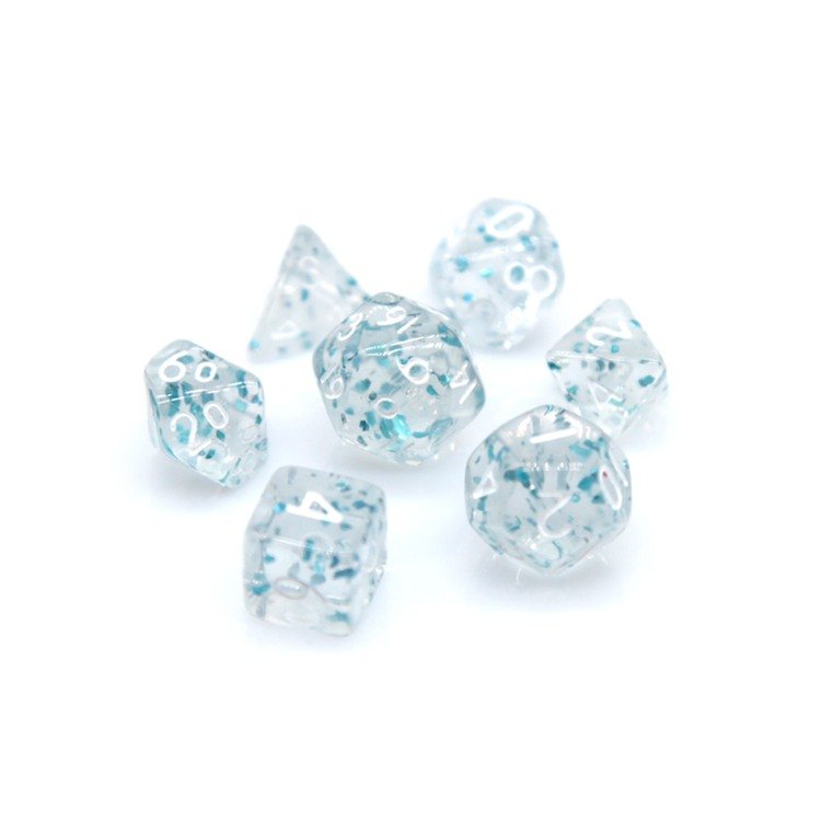 HS Dice Mini Polyhedral RPG Dice Set 10MM, Small RPG Role Playing Game Dice Set D4-D20 DND Board game