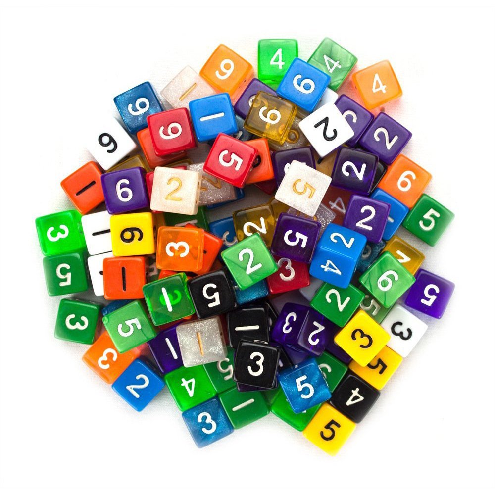 High Quality Acrylic Custom Printed 16mm D6 digital Board Games bulk gams roll digits dice