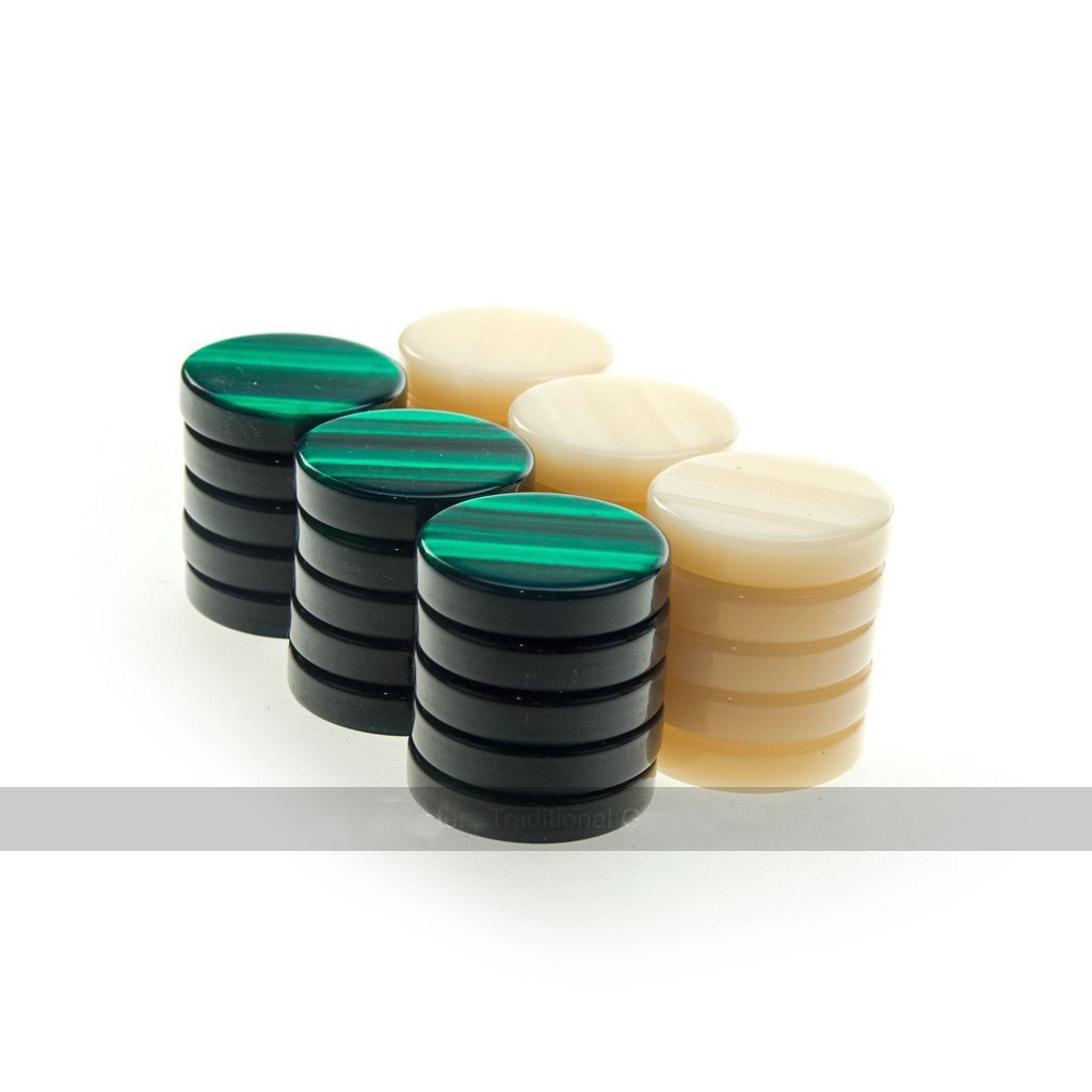 Bespoke Backgammon Checkers Chips Acrylic Backgammon Stones for Board Game Dice Game Customized Size