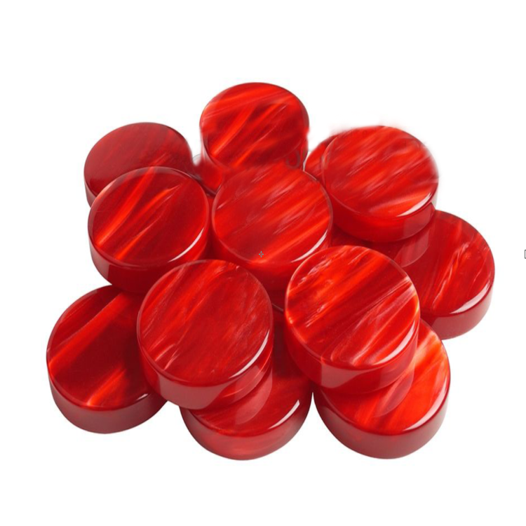 Bespoke Backgammon Checkers Chips Acrylic Backgammon Stones for Board Game Dice Game Customized Size