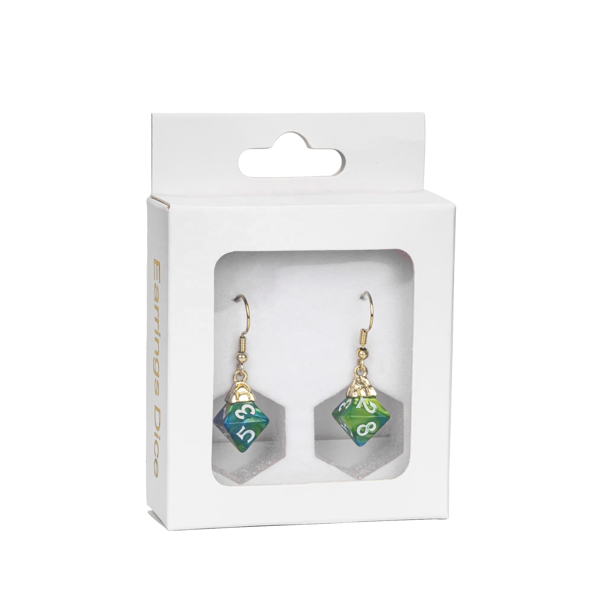Udixi Custom Earring Pendant Mini Dice dnd Rpg Resin dice earring