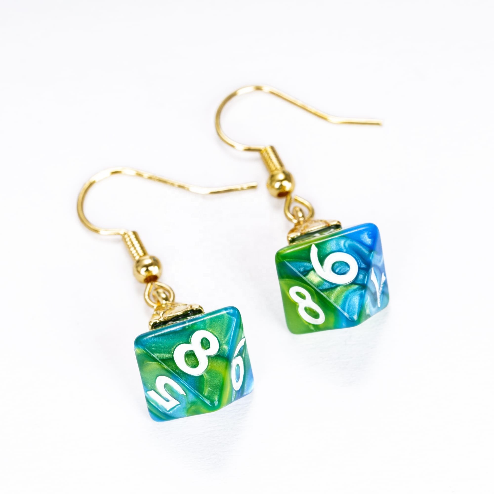 Udixi Custom Earring Pendant Mini Dice dnd Rpg Resin dice earring