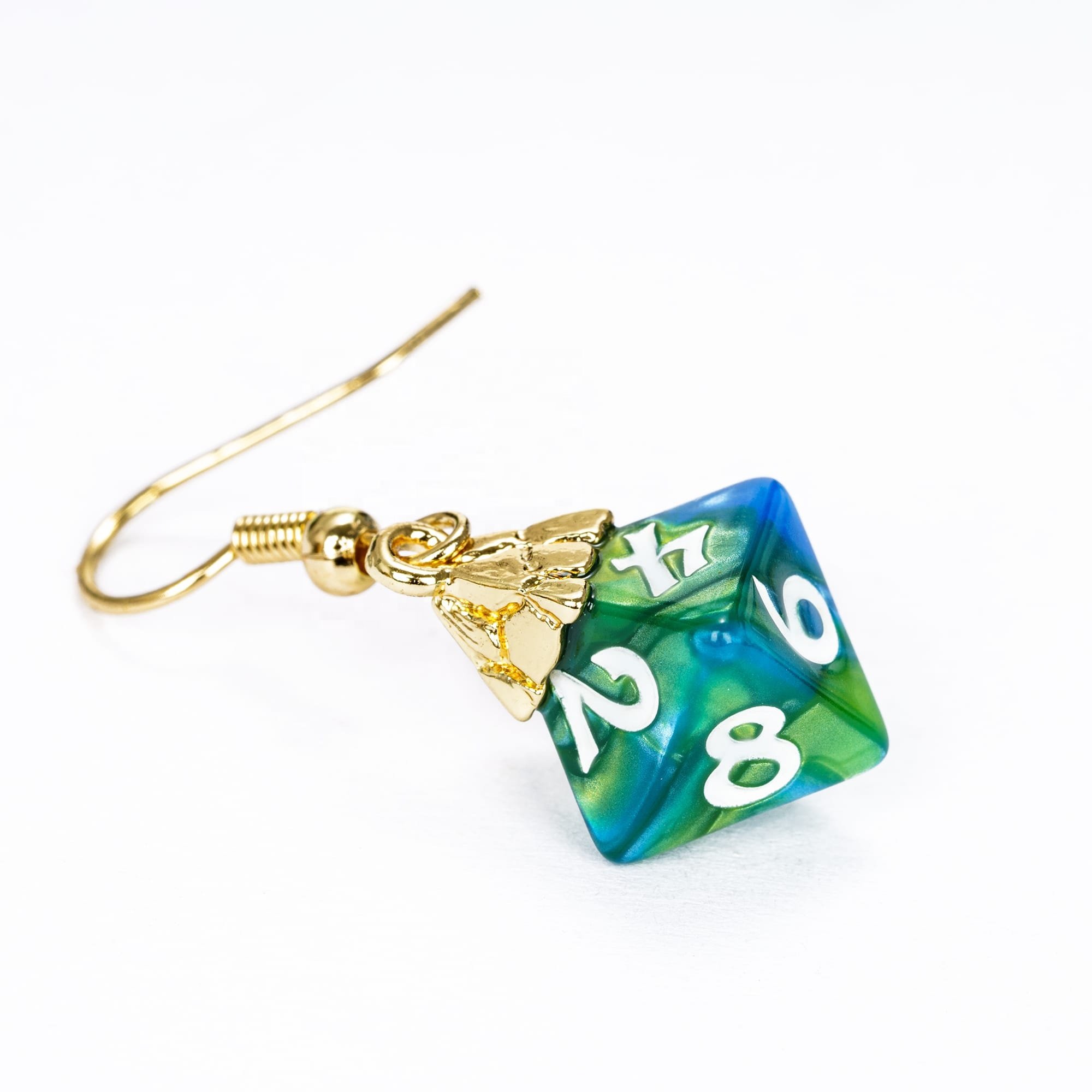 Udixi Custom Earring Pendant Mini Dice dnd Rpg Resin dice earring