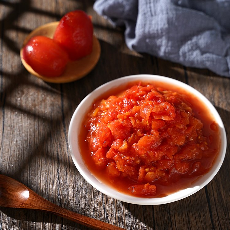 top Quality healthy food customized diced tomato with your label