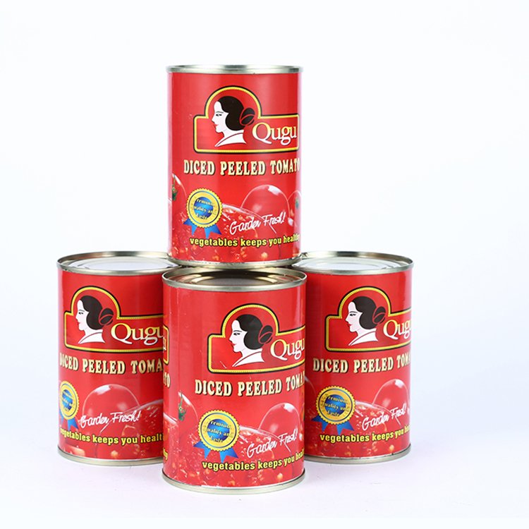 top Quality healthy food customized diced tomato with your label