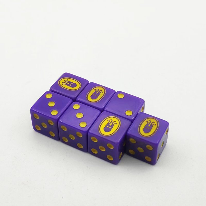 engrave custom printed personalized 16mm dice factory wholesale polyhedral D6 acrylic casino adult games dice set
