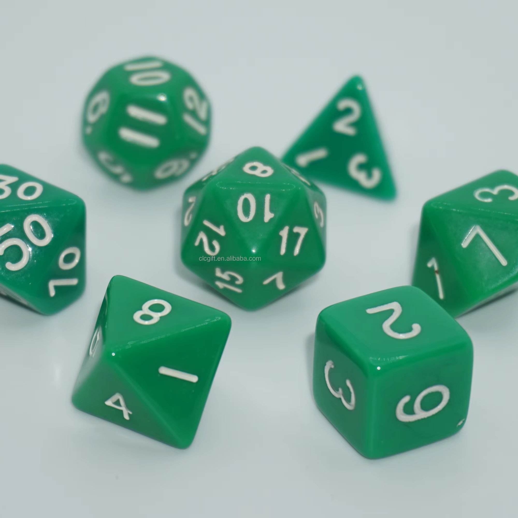 Opaque 7 Dice Set Factory direct sale high quality Warhammer Dungeons and Dragons board game special dice