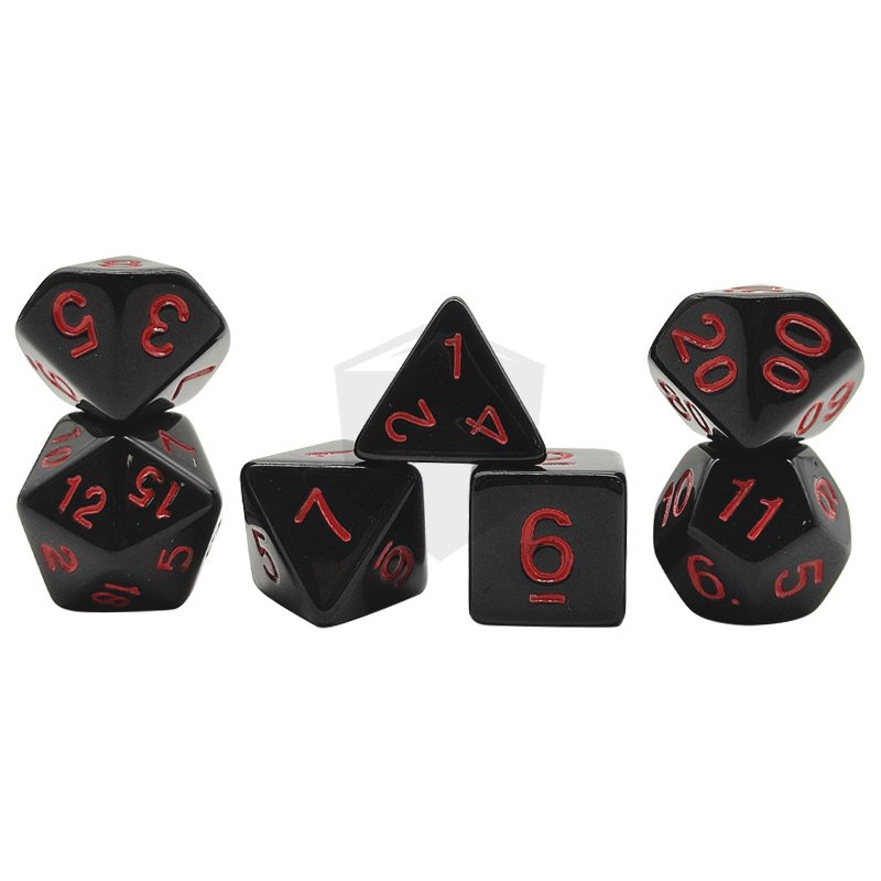 Custom DND 7pcs Acrylic Dice Set Resin Polyhedral Dice Set For Dungeons and Dragons Dice Game RPG MTG Table Games