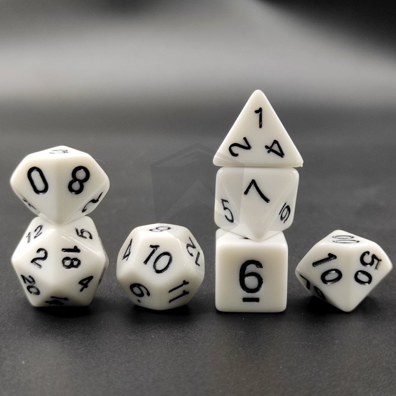 Custom DND 7pcs Acrylic Dice Set Resin Polyhedral Dice Set For Dungeons and Dragons Dice Game RPG MTG Table Games