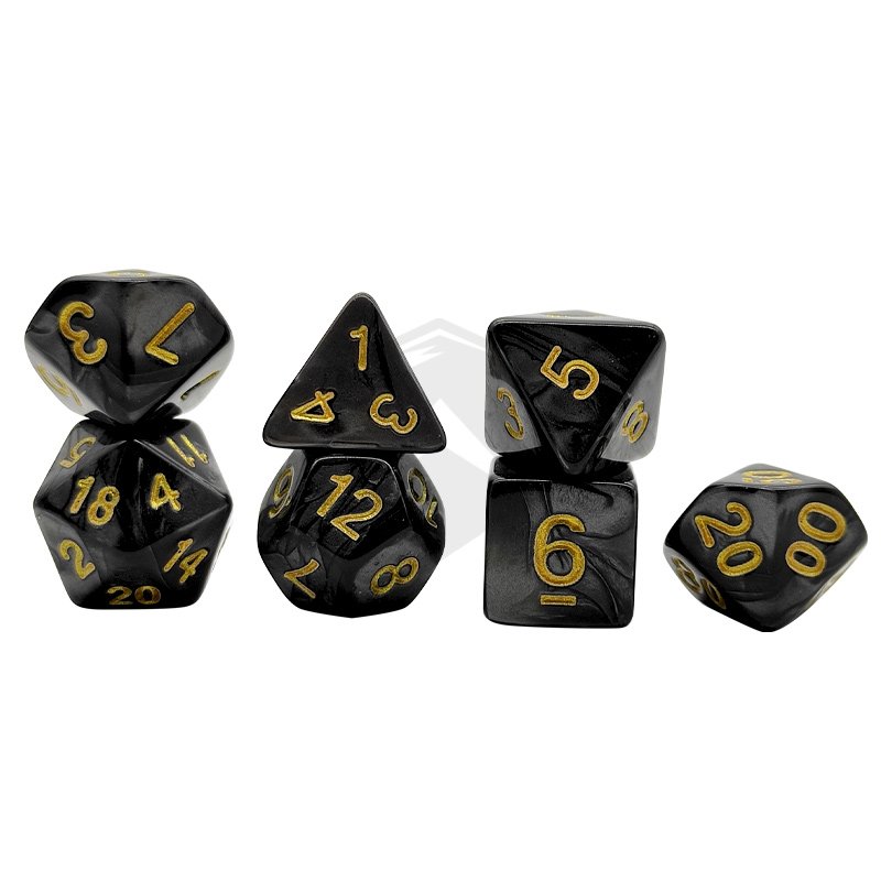 Custom DND 7pcs Acrylic Dice Set Resin Polyhedral Dice Set For Dungeons and Dragons Dice Game RPG MTG Table Games