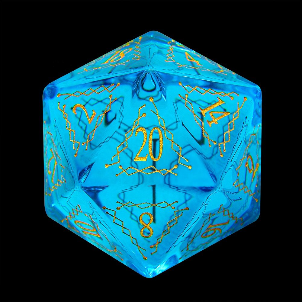 Custom Logo Dice D20 Dice DND RPG Polyhedron Dice