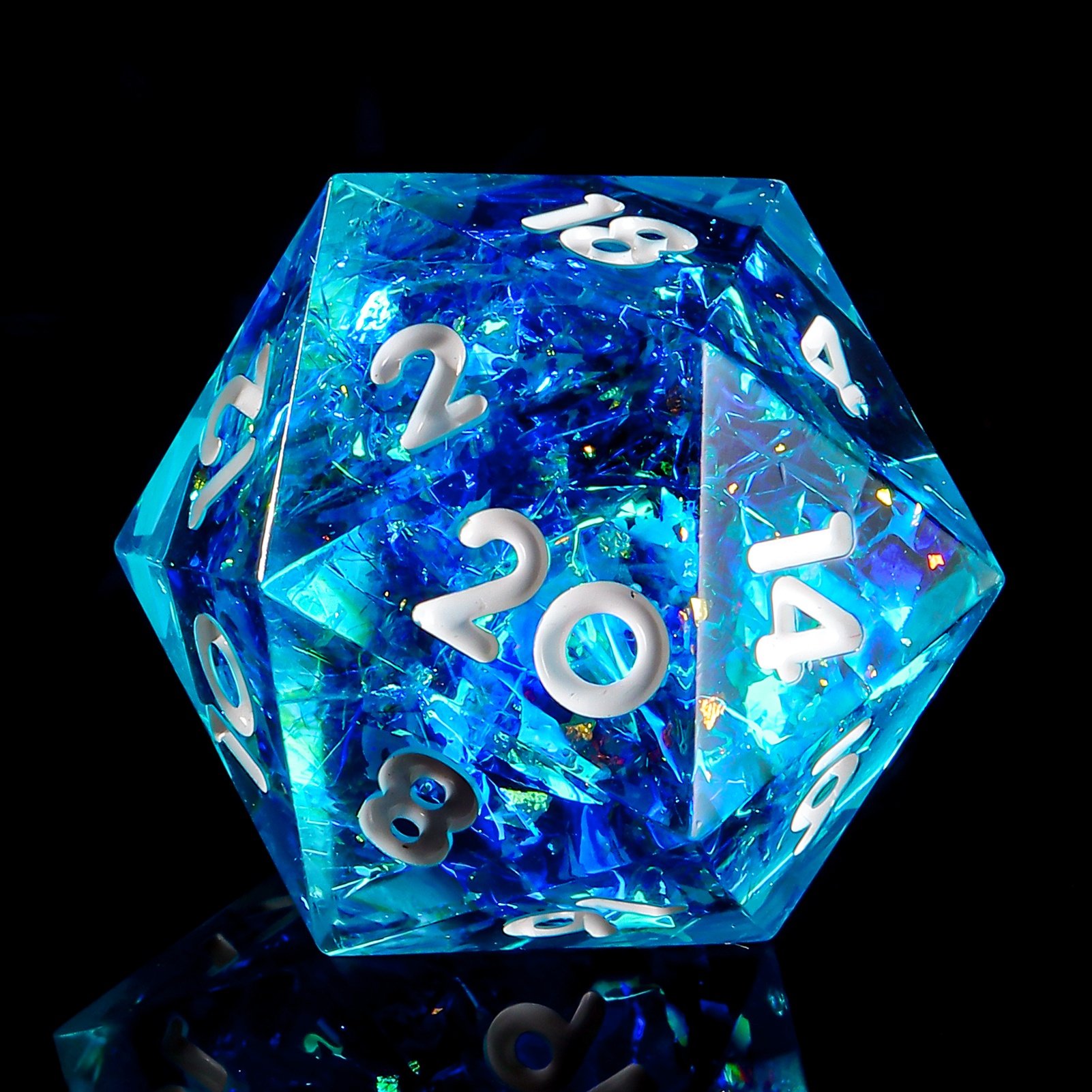 Custom Logo Dice D20 Dice DND RPG Polyhedron Dice