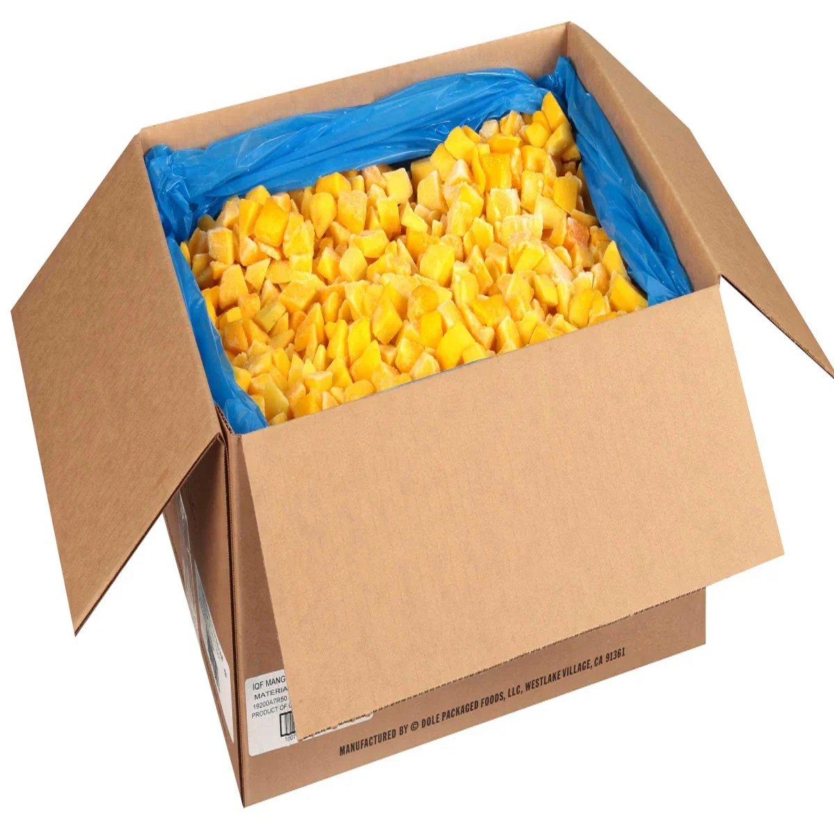 IQF fresh frozen mango cubes 10x10mm 12x12mm 15mm 20mm dices 1/2 cut halves mango frozen fruits