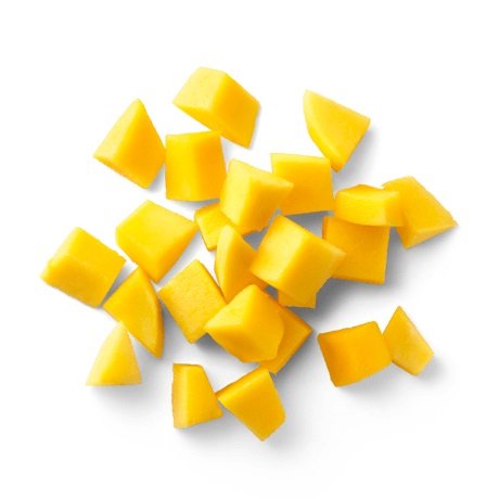 IQF fresh frozen mango cubes 10x10mm 12x12mm 15mm 20mm dices 1/2 cut halves mango frozen fruits