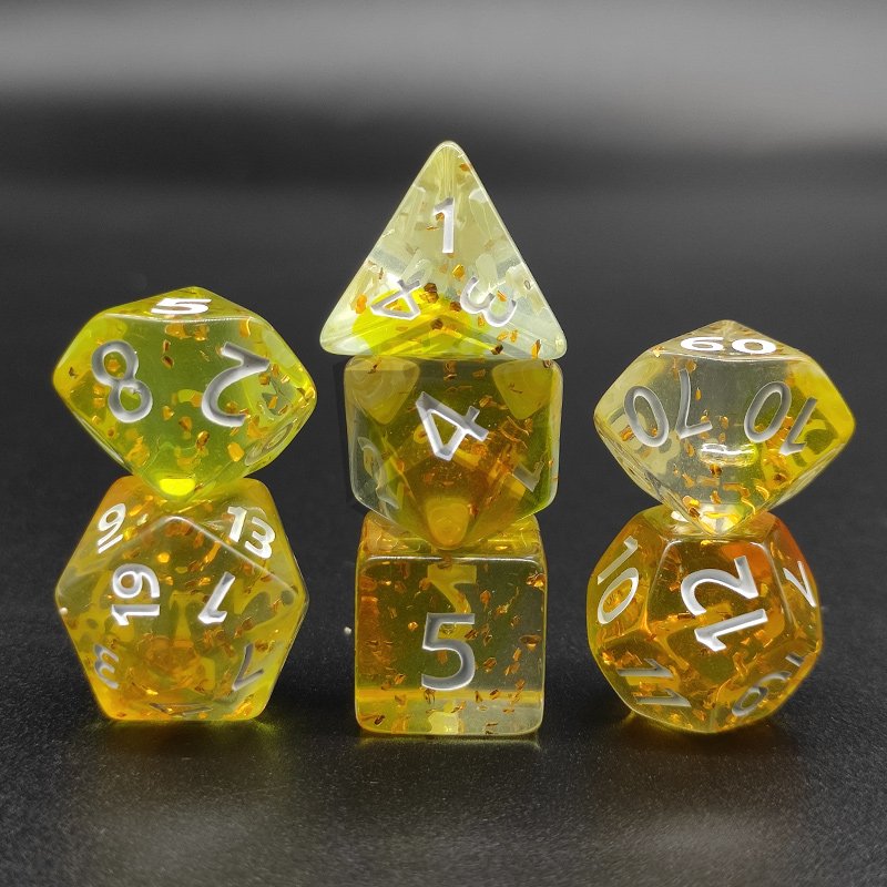 Manufacture Polyhedral Dice Set Acrylic DnD dice games custom d6 dice for dungeons and dragons