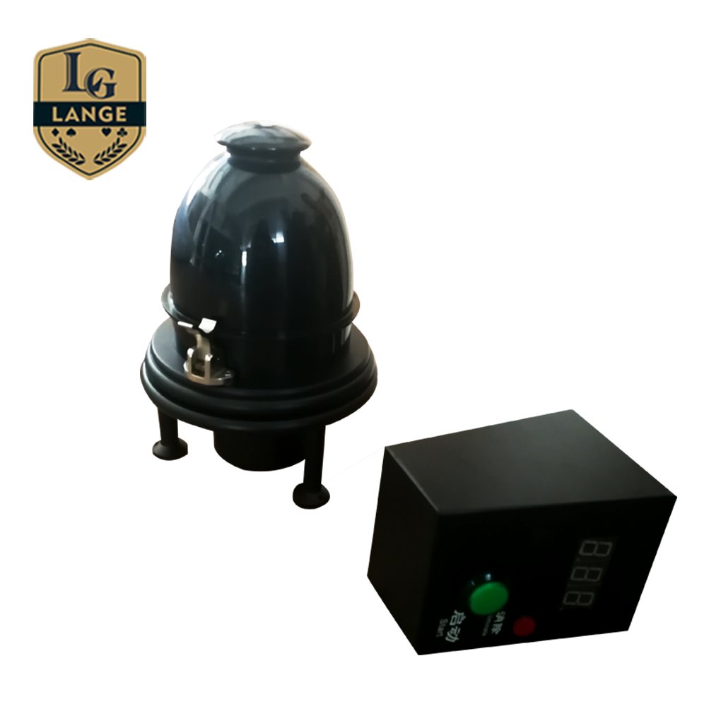High Quality Metal Electronic Dice Shaker Cup with Glass Cover