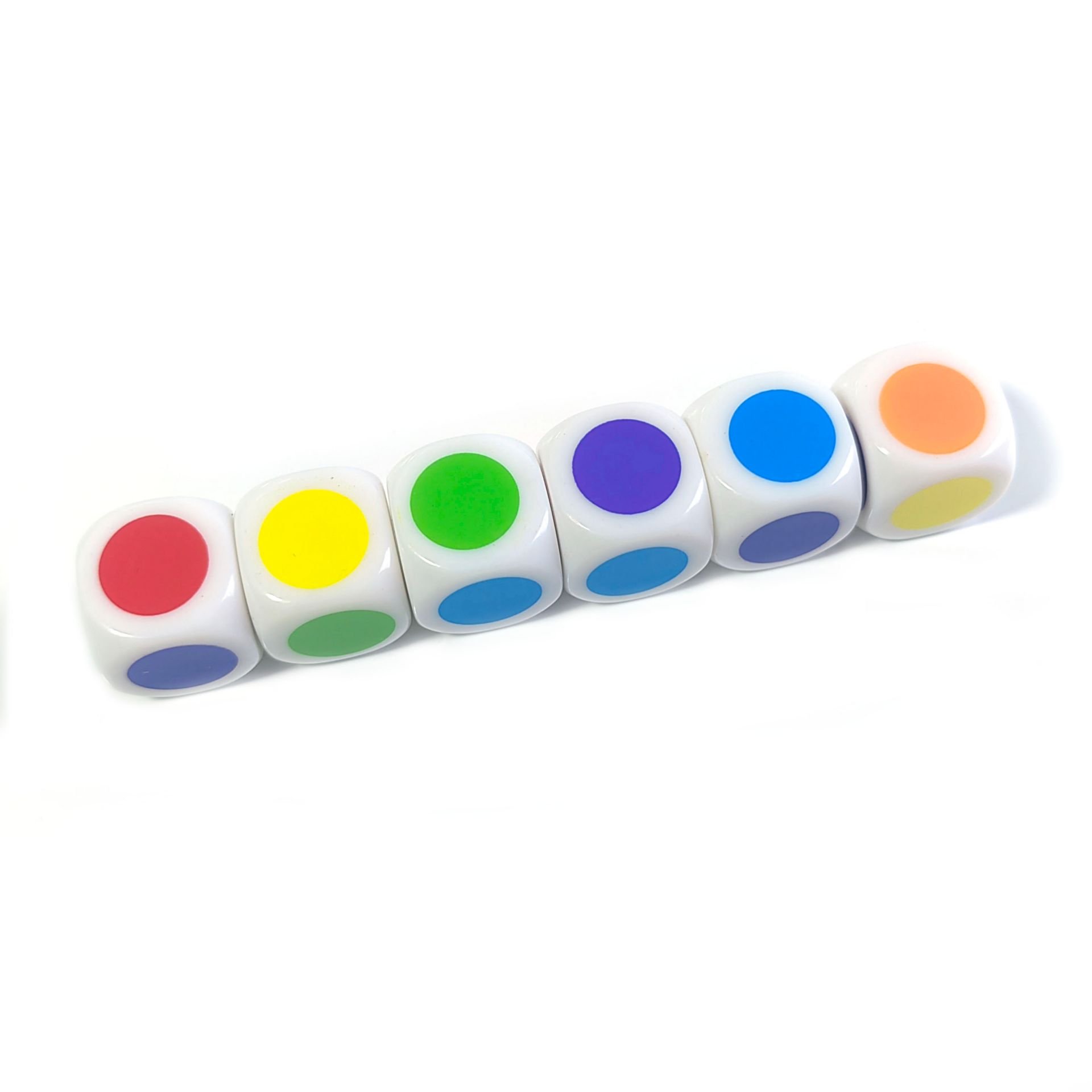 High Quality 16MM Custom Printing Color Blank D6 Six Sided Dice for Education Classroom Teaching