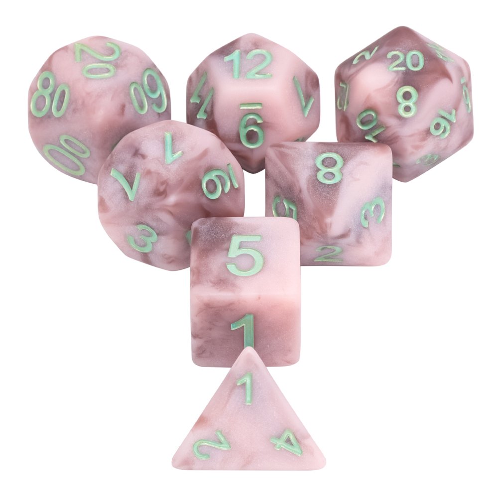 matte rpg dice games resin polyhedral dungeon & dragon Roll dnd dice set For Entertainment Games