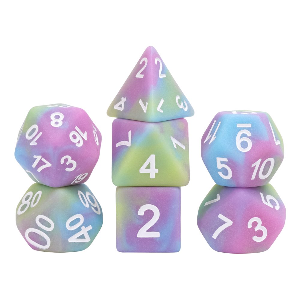 matte rpg dice games resin polyhedral dungeon & dragon Roll dnd dice set For Entertainment Games