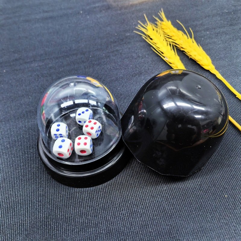 Thickened transparent cover dice cup sieve set with base barbecue stall bar color cup shake cup customizable logo