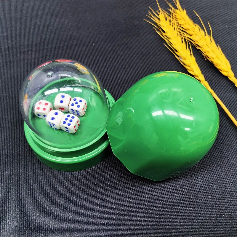 Thickened transparent cover dice cup sieve set with base barbecue stall bar color cup shake cup customizable logo