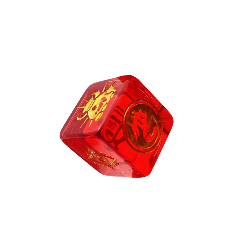 wholesale custom personalized logo rune fancy dice low moq outlet board game dice set polyhedral acrylic resin dice