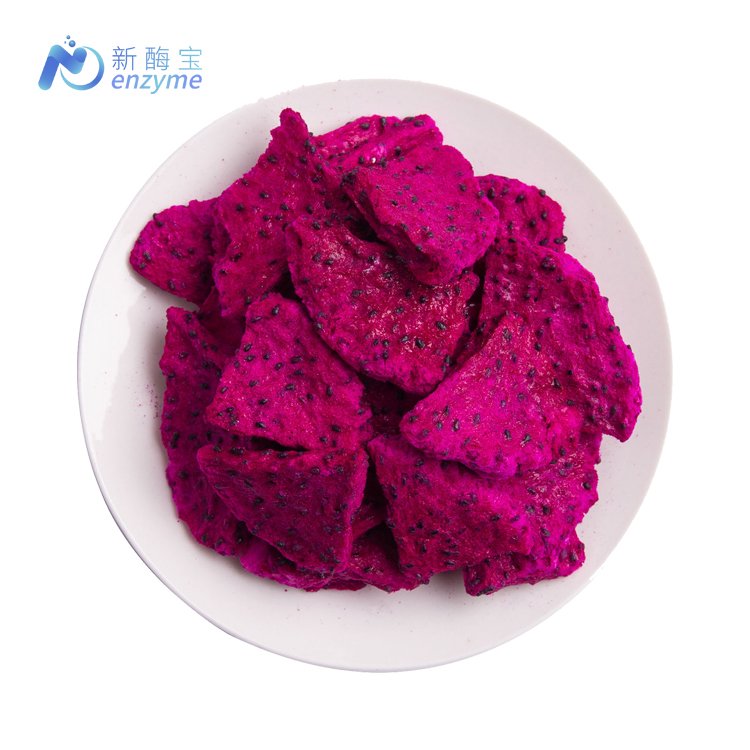 OEM Private Label Wholesale Bulk Pitaya Pieces Freeze Dried Dragon Fruit Dices/Cubes with Free Sample