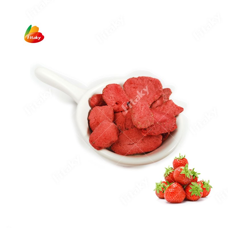 Freeze Dried Fruits Dry Freeze-Dried Strawberry Slice Freeze Dried Strawberry Dice Bulk Lyophilized Fruit Strawberry
