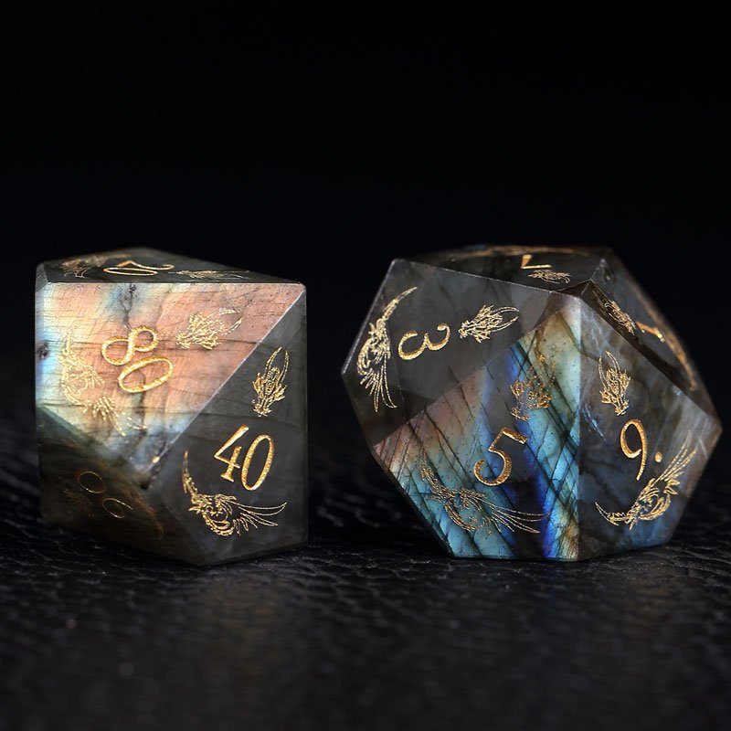 New arrival DND polyhedral stone dice for Dungeons and Dragons Handmade Stone Dice