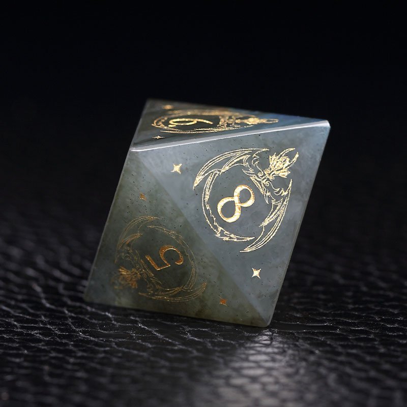 New arrival DND polyhedral stone dice for Dungeons and Dragons Handmade Stone Dice
