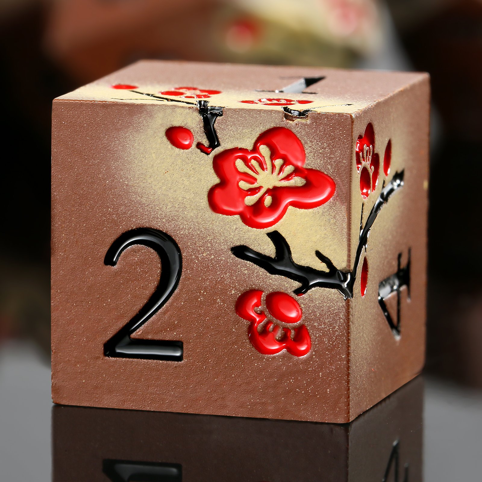 D and D Dice Metal Board Game Dice Dnd Dungeons and Dragons Plum Blossom Dice Set for Tabletop Game
