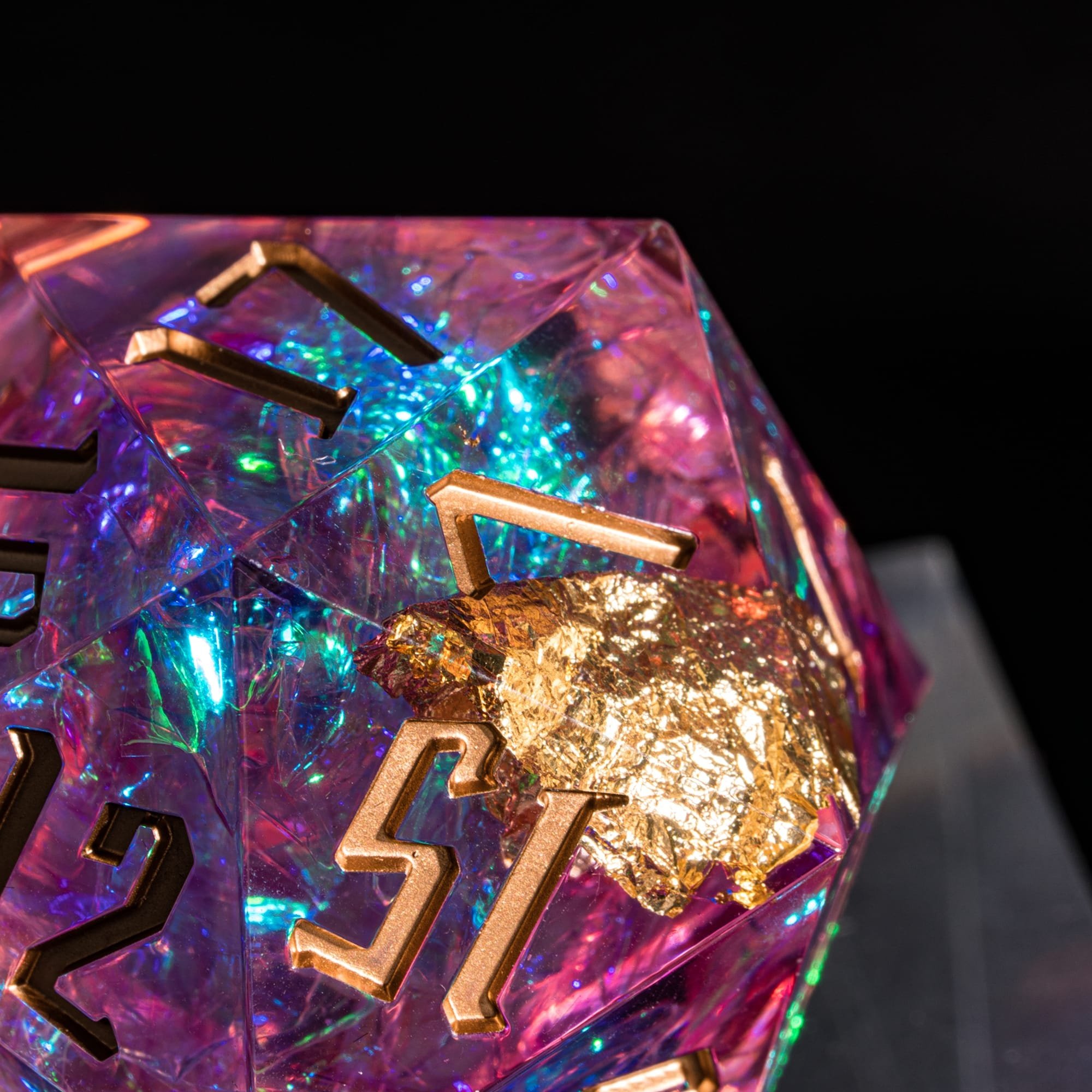 Udixi polyhedron dungeons and dragons d&d custom logo resin sharp edge 20 sides rpg 33mm D20 dice